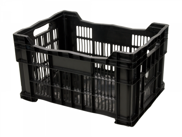 Caja Torito vista en perspectiva, con asas laterales y paredes caladas